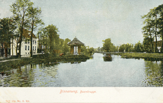 7207 Gezicht op de Angstel te Baambrugge (gemeente Abcoude-Baambrugge), uit het zuiden, met links de buitenplaats Vrederust.